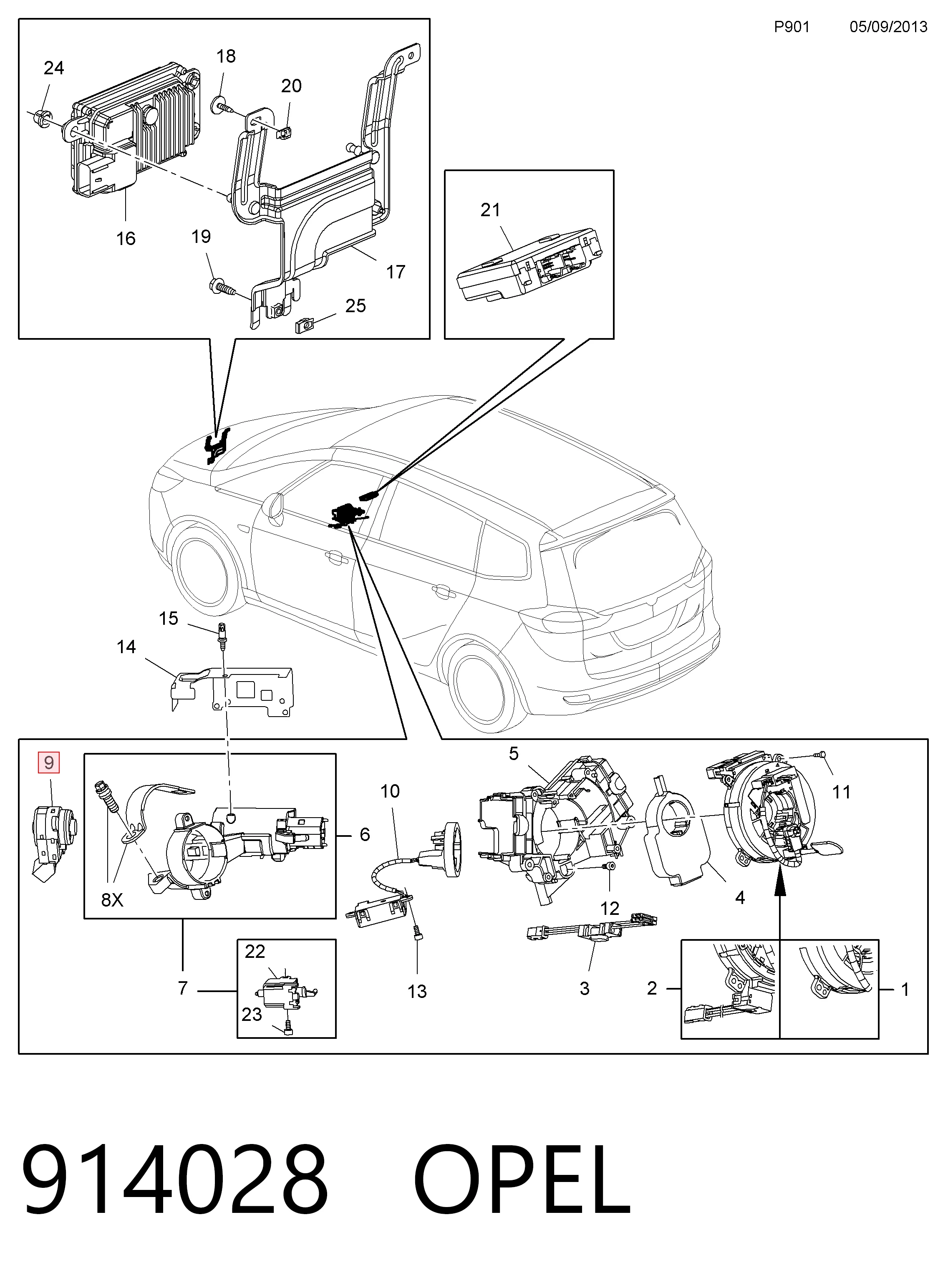 Контактна група 42526246 Peugeot/Citroen
