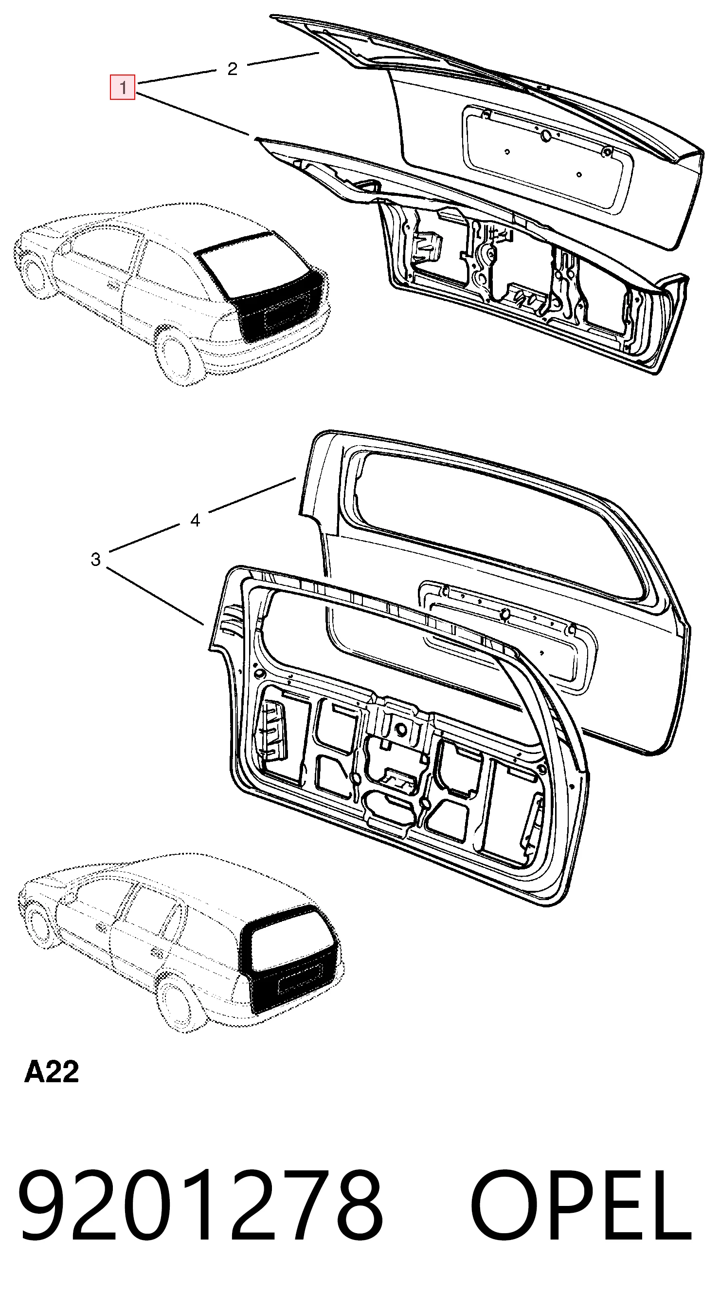 Купити Ляда Opel Astra G F48, F08