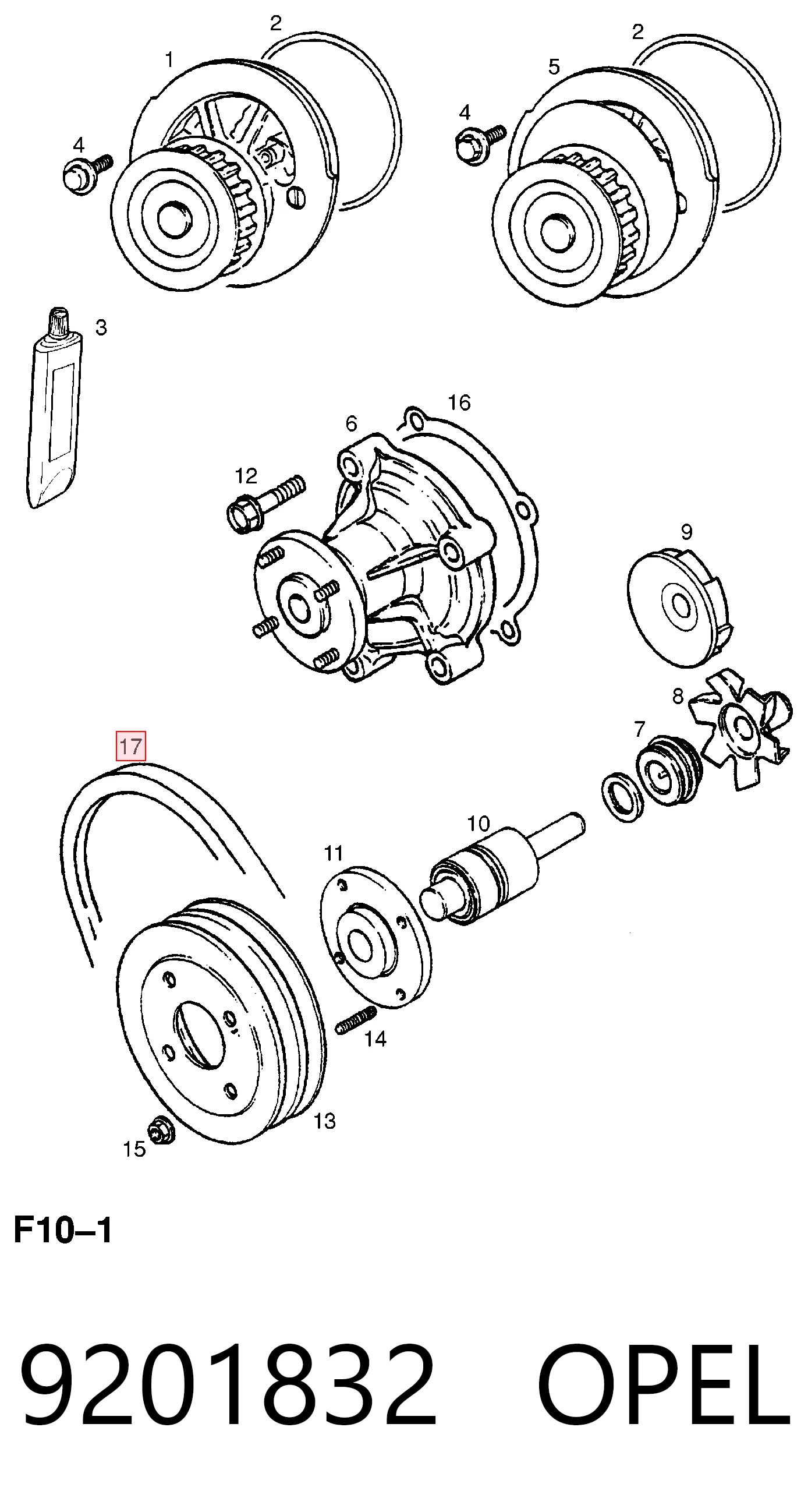 Ремінь кондиціонера Deutz 01179674