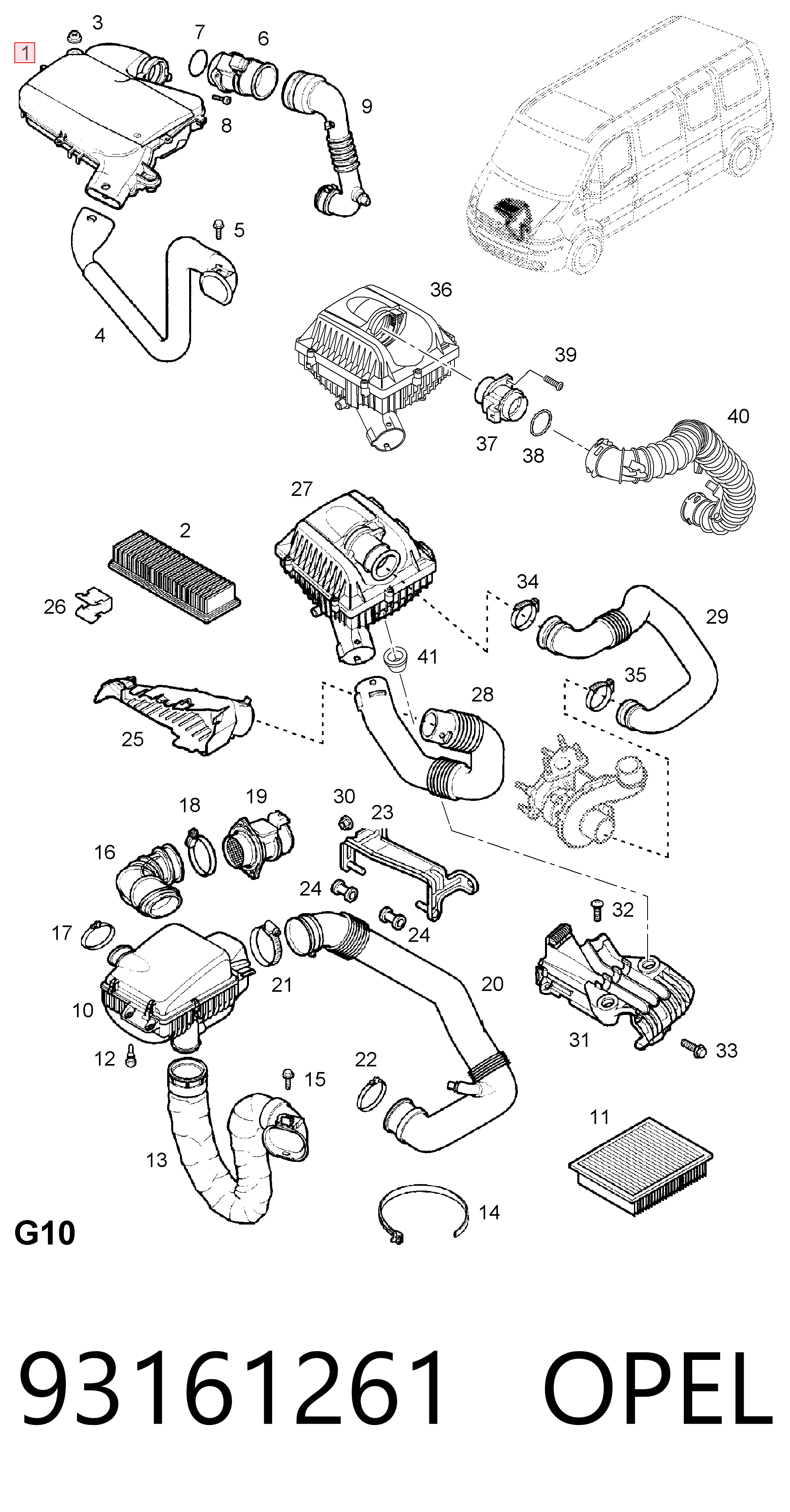Корпус фільтра 93161463 Peugeot/Citroen