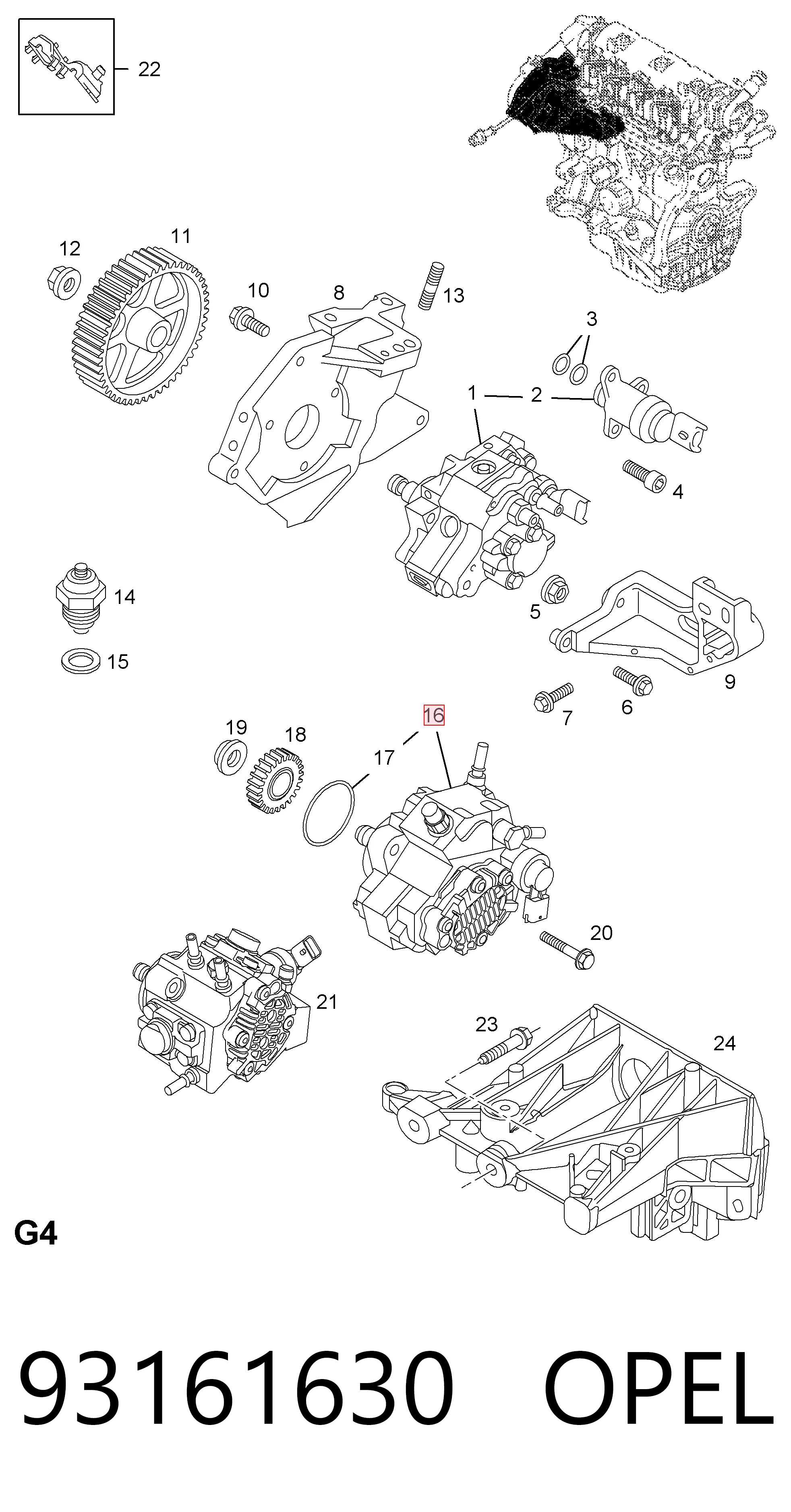 Насос паливний високого тиску (ПНВТ) на Nissan Primastar  X83