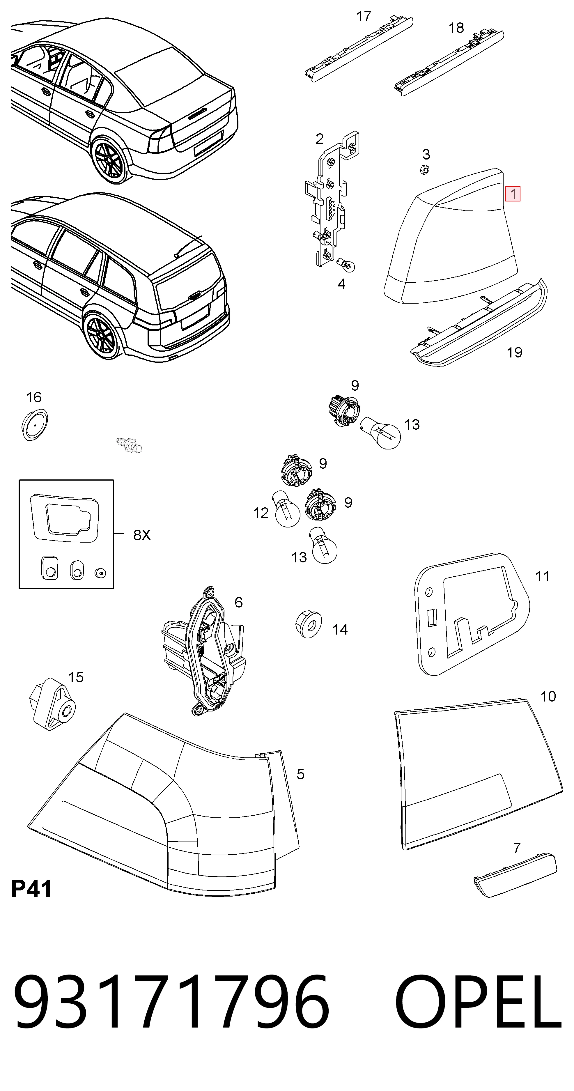 Купити 1222683 General Motors Лівий стоп