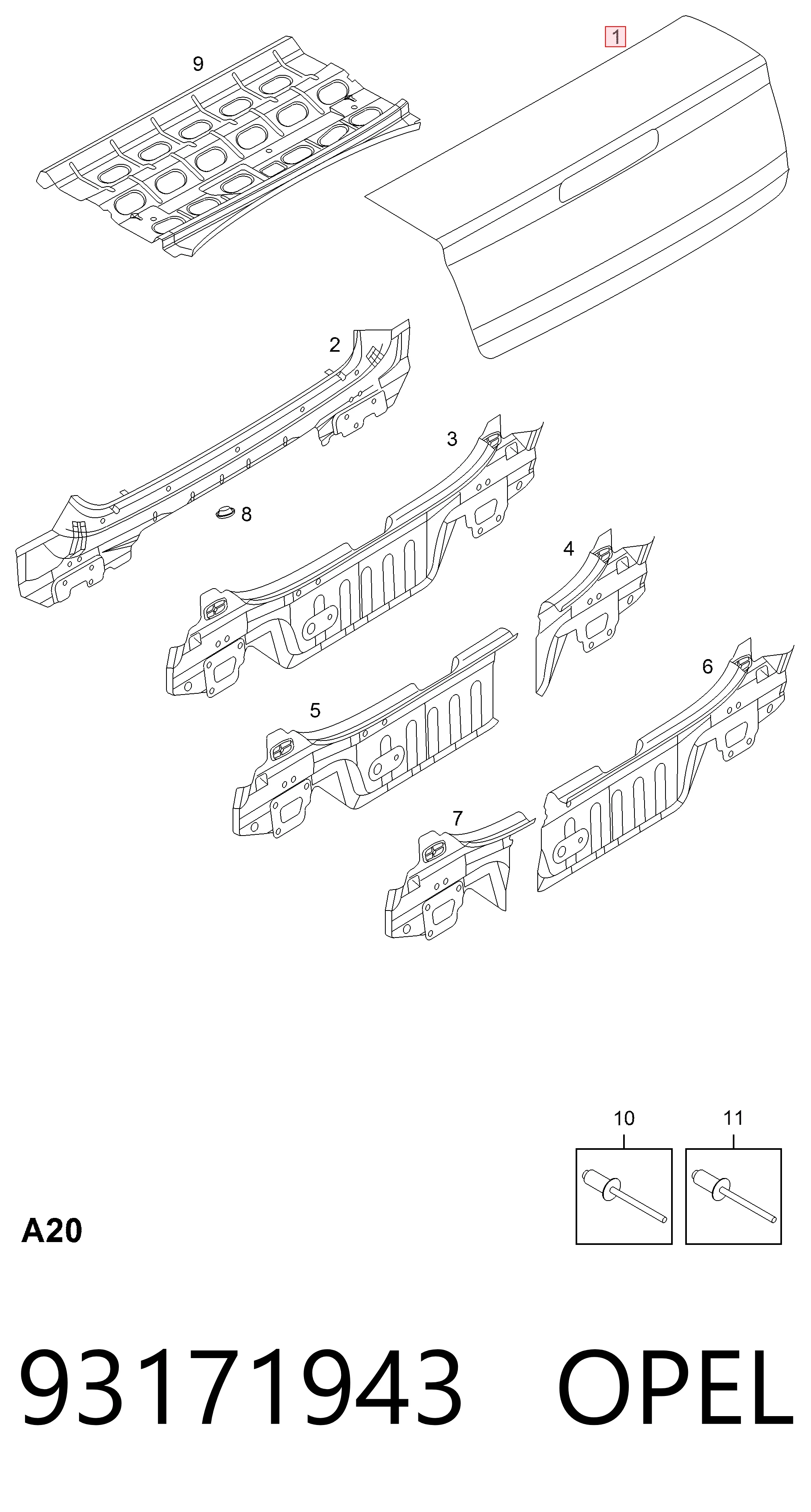  General Motors 93171943 ціна, від 279.49 USD