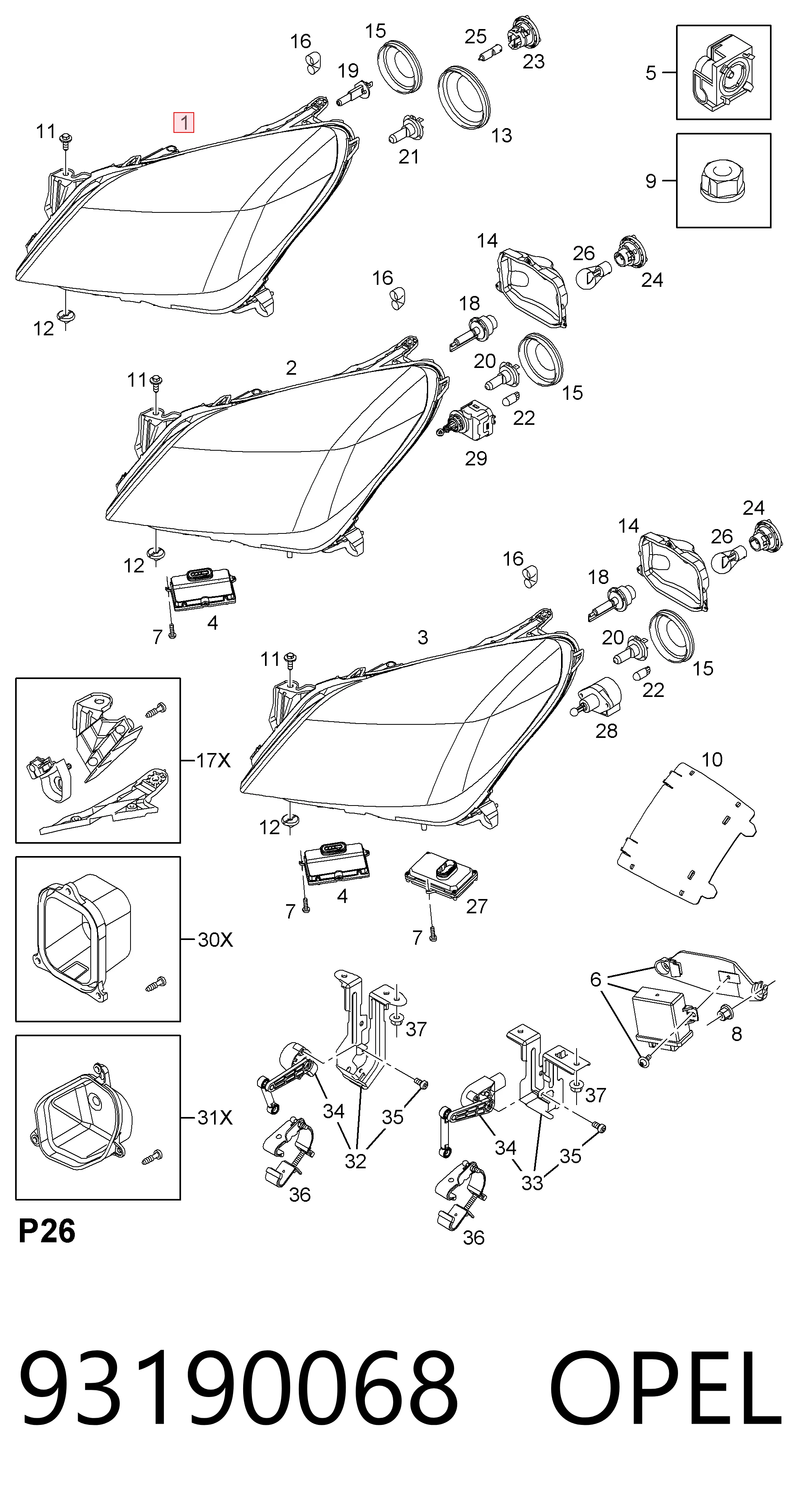93190068 Opel