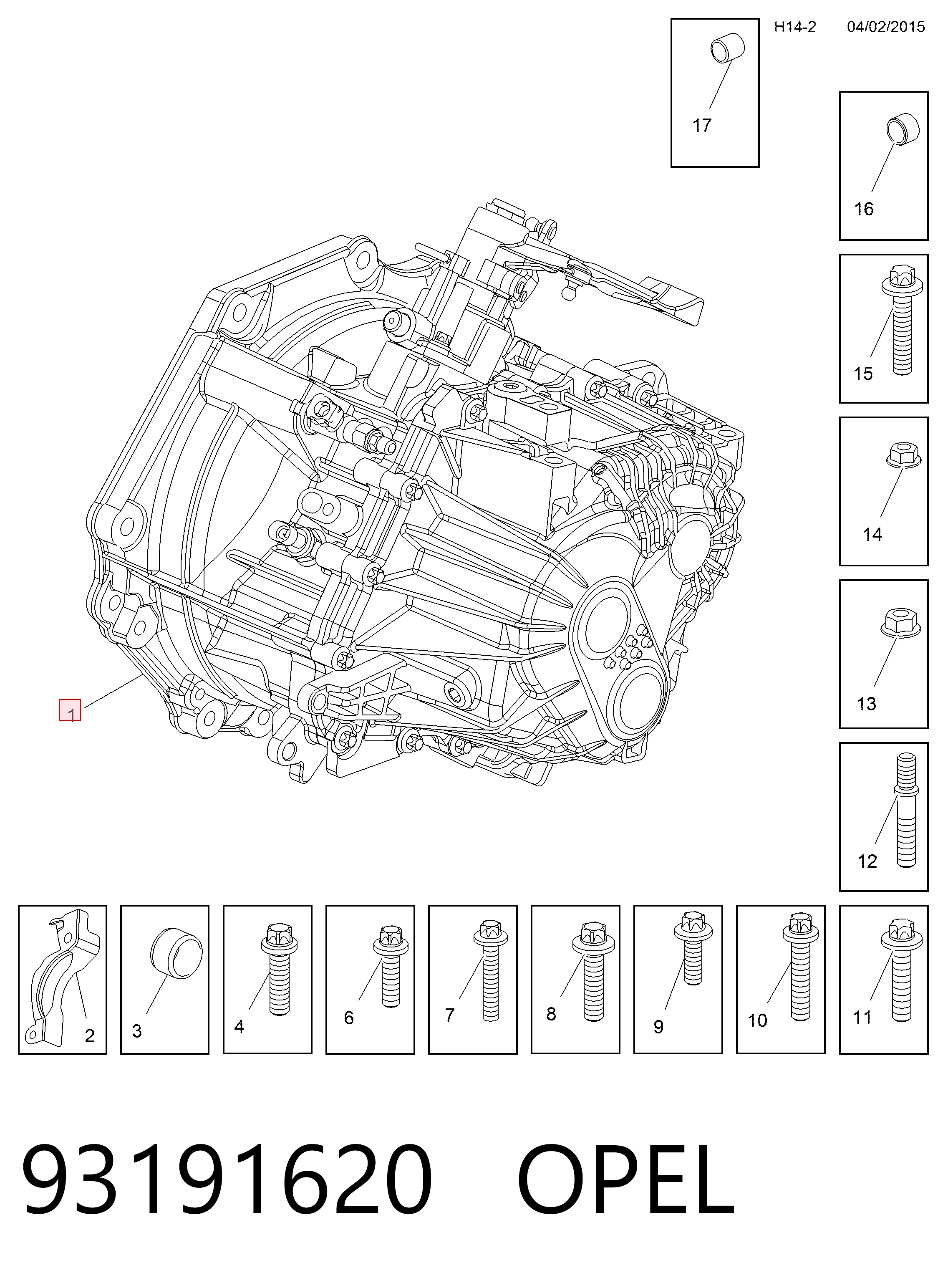 Коробка передач 93191620 Peugeot/Citroen