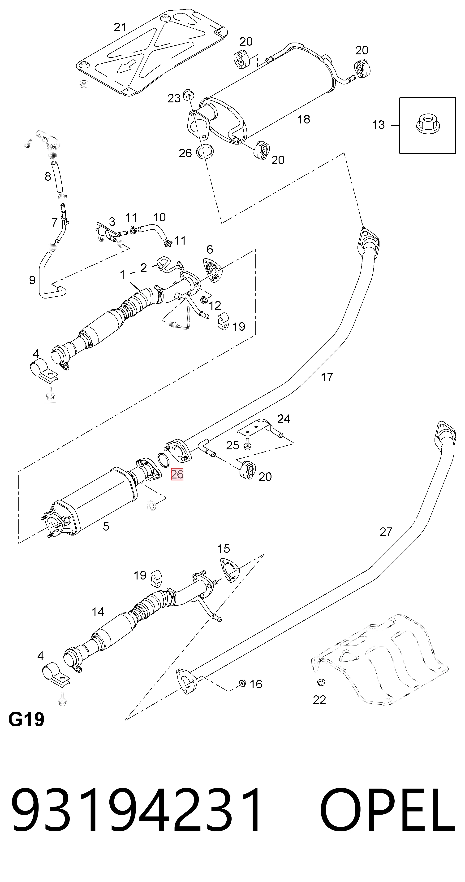 Купити 93194231 Peugeot/Citroen Прокладка штанів