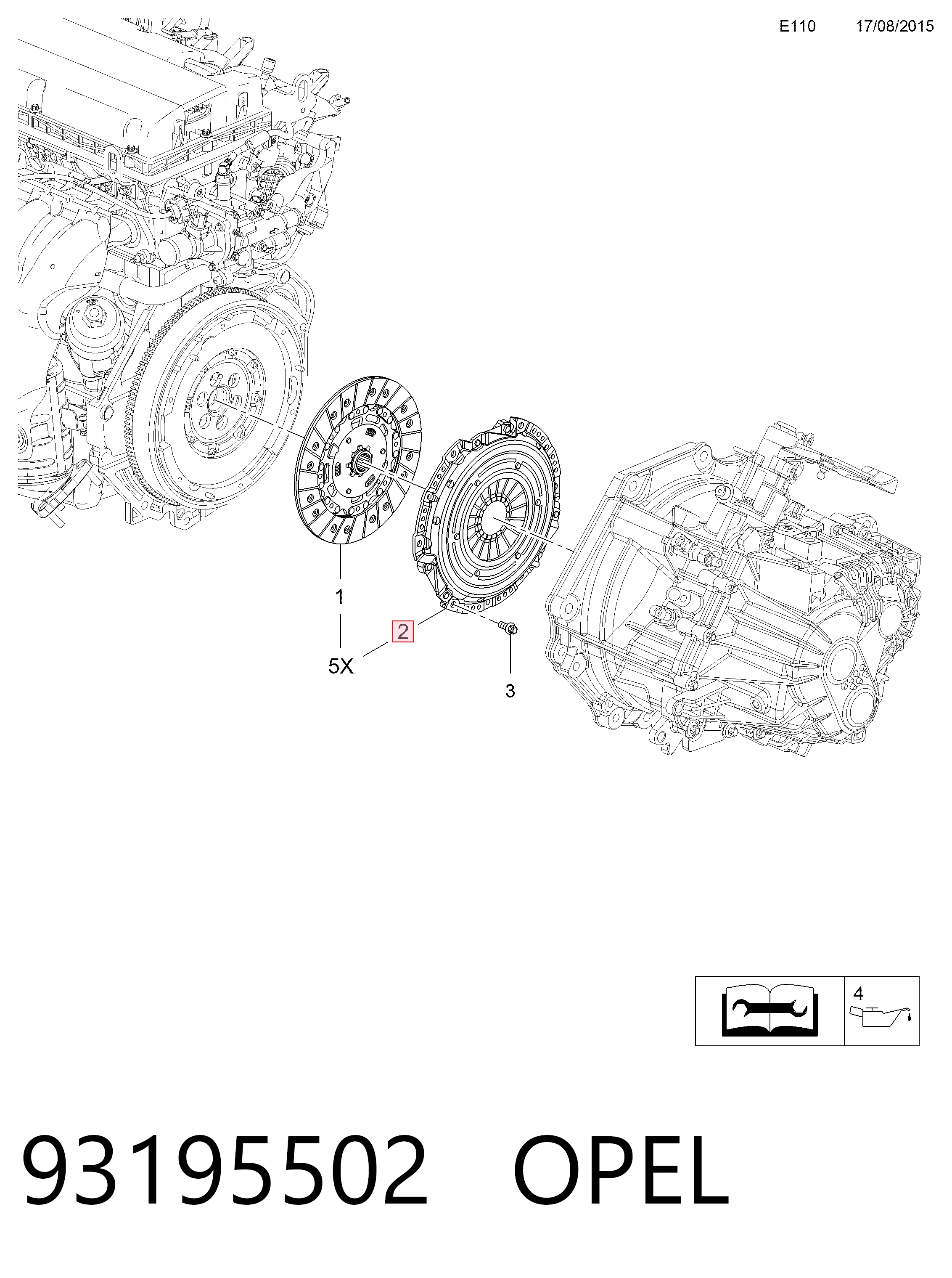 Пелюстковий кошик зчеплення Peugeot/Citroen 93195502 ціна, від 44.36 USD