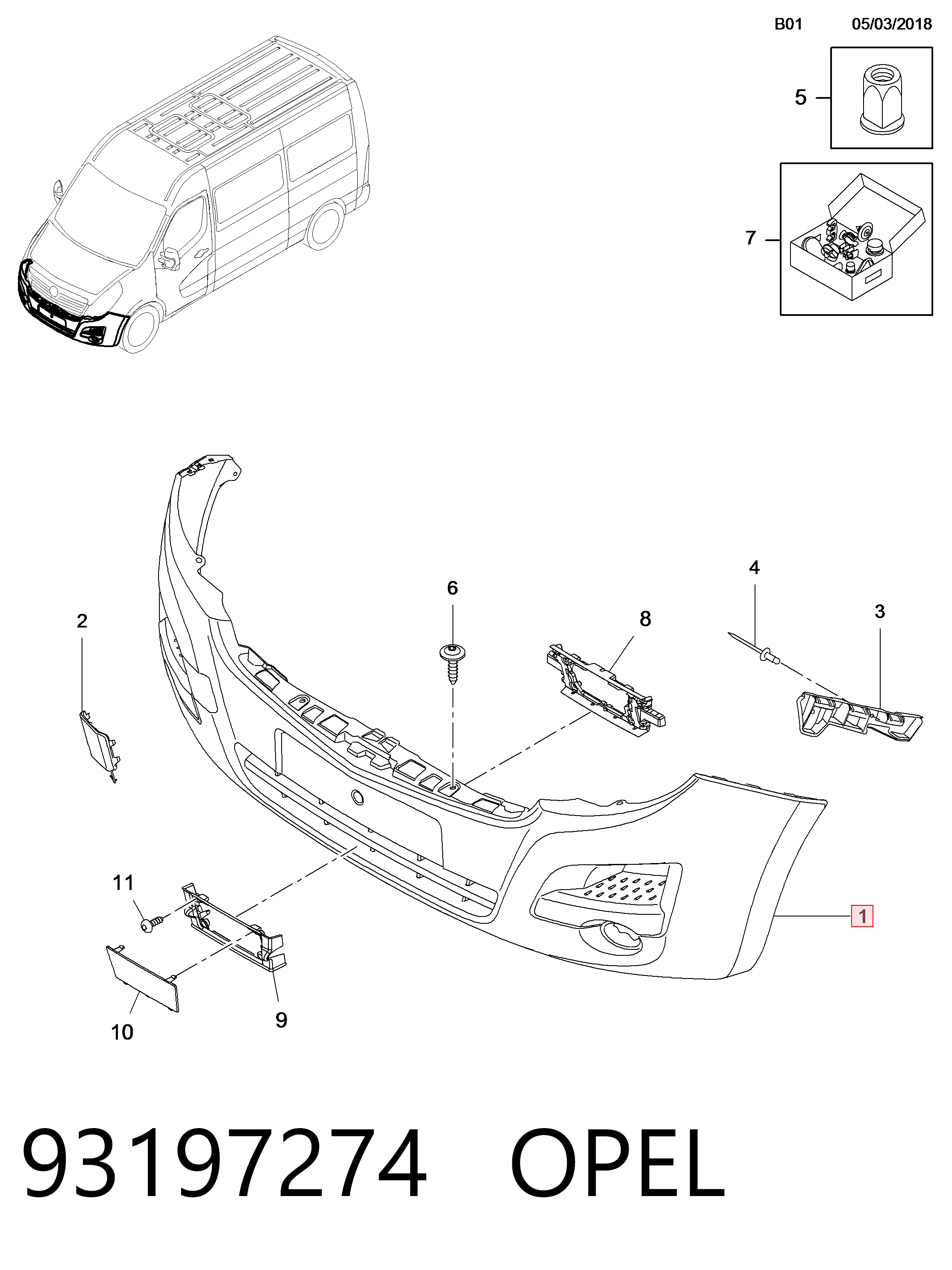 Бампер на авто Polcar 60N10711 ціна, від 158.25 USD