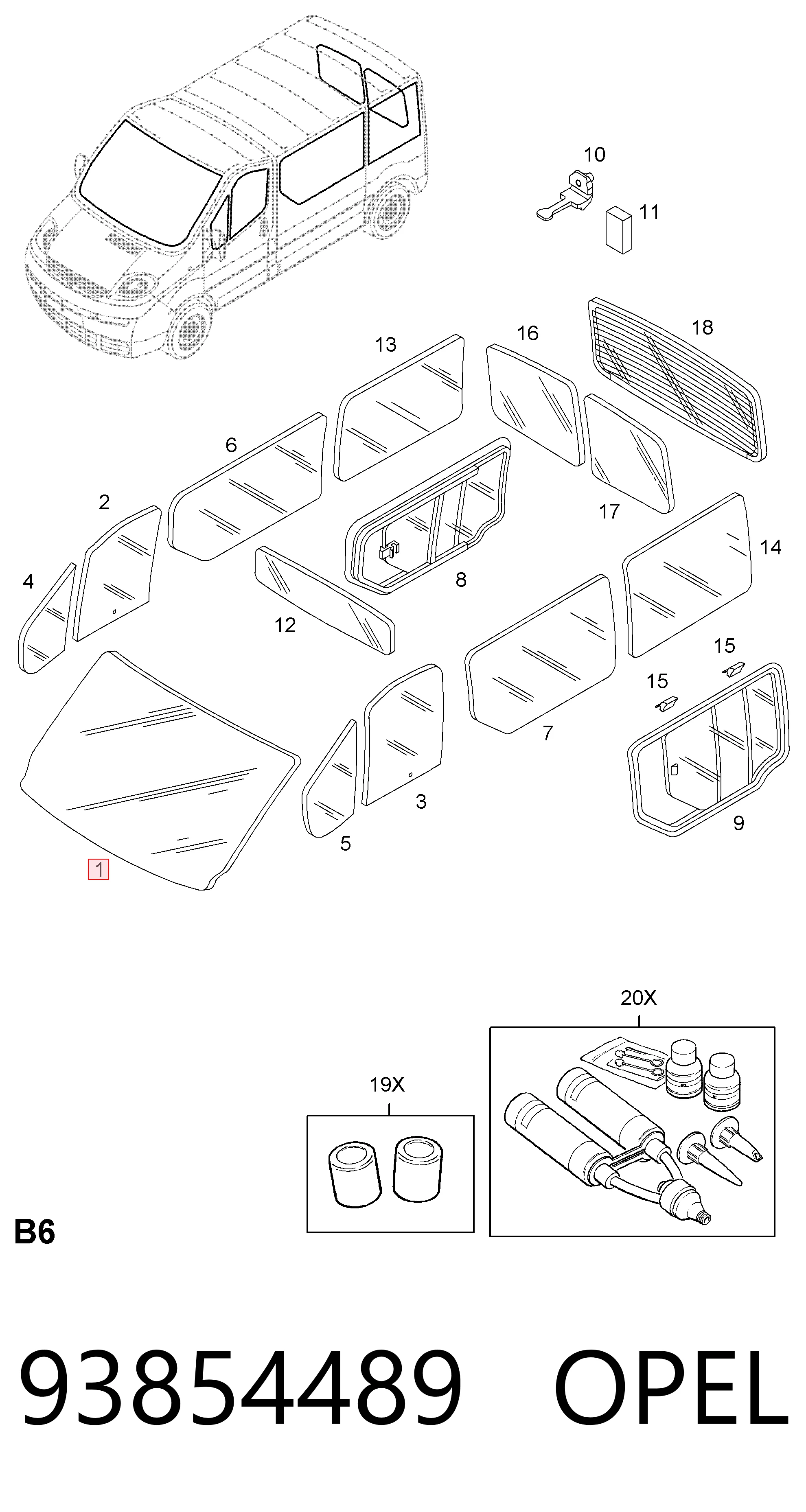 Автоскло Glasstech 7252AGNBLV ціна, від 77.21 USD