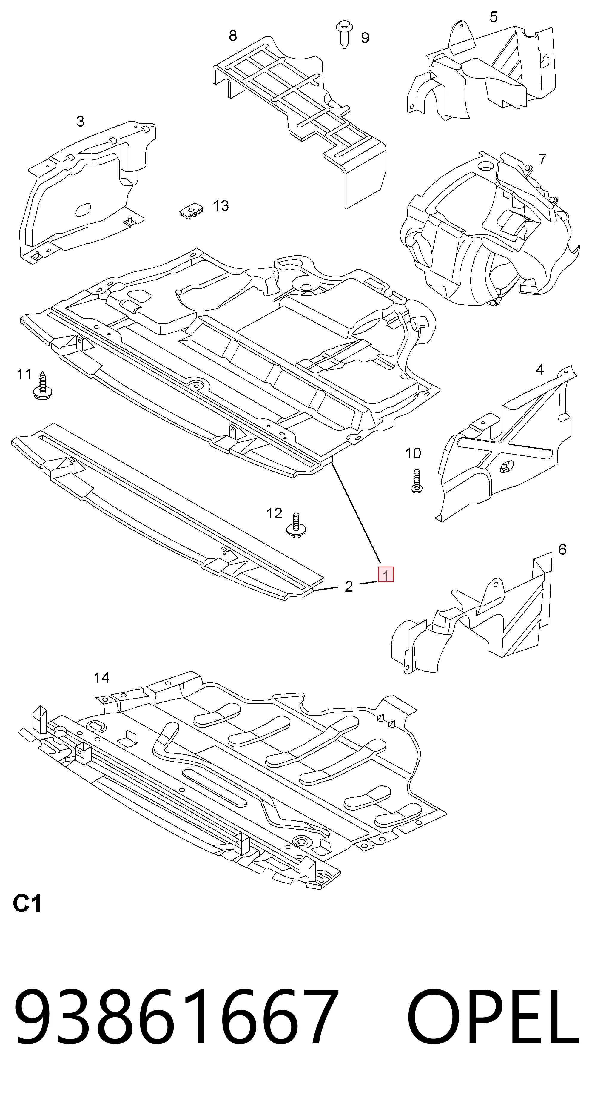 Захист двигуна CVR98421 Magneti Marelli