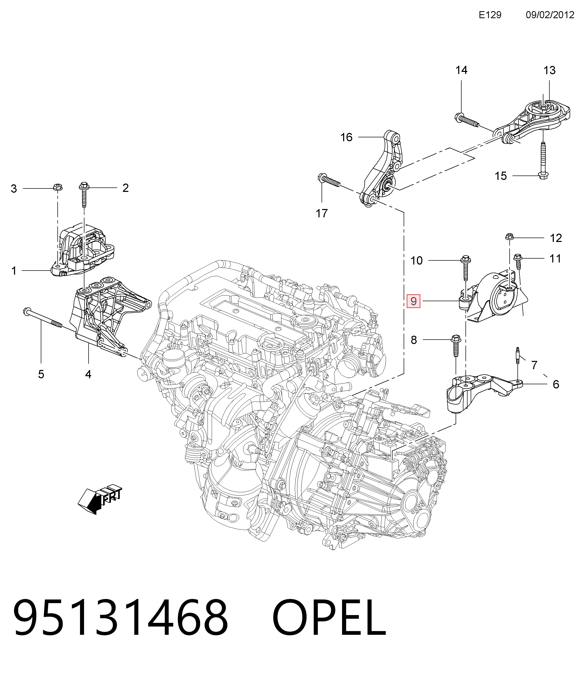 95131468 Peugeot/Citroen 