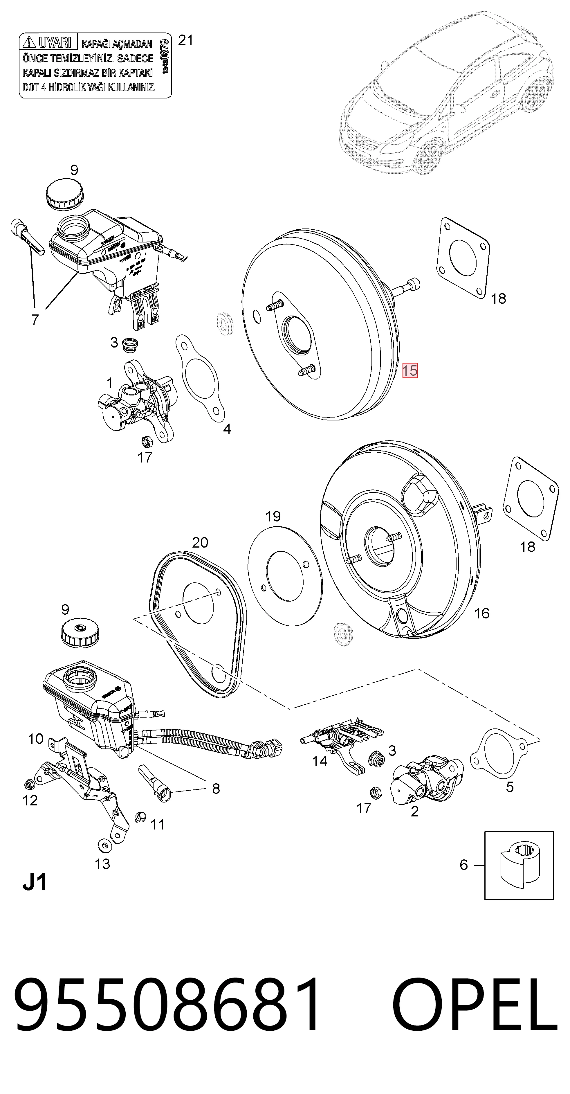 Вакуумника General Motors 95508681 ціна, від 163.28 USD