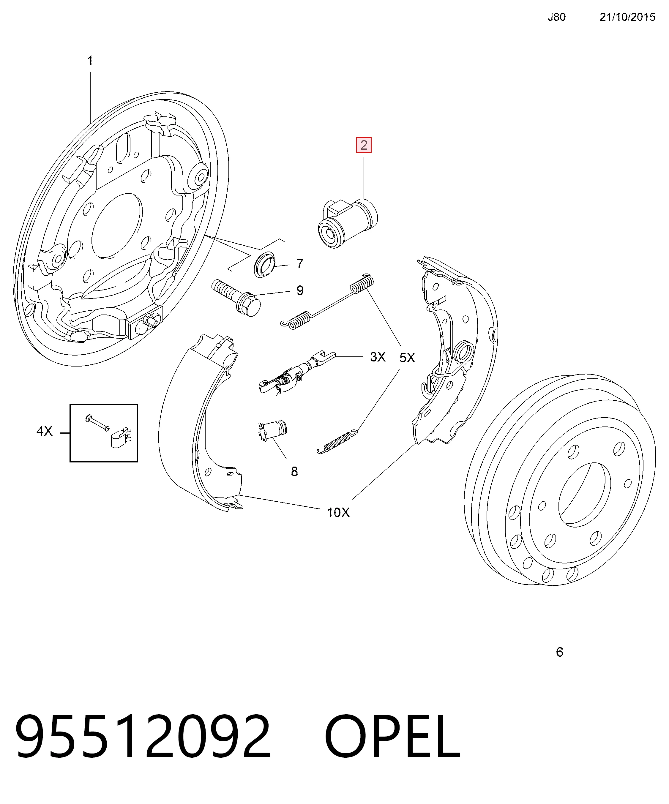 Робочий циліндр Fiat/Alfa/Lancia 77365348