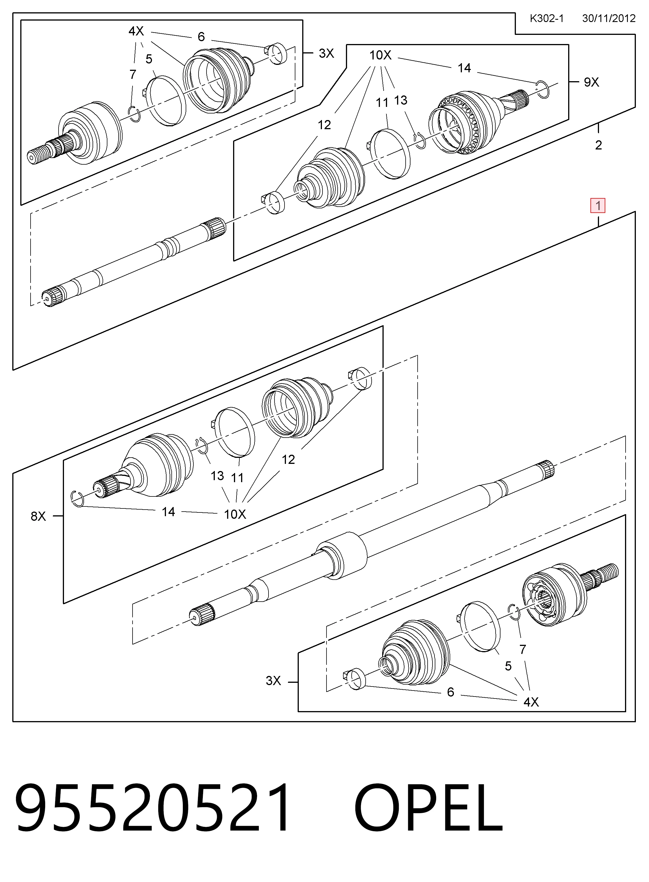 Купити 0025725 GKN-Spidan Ліва піввісь