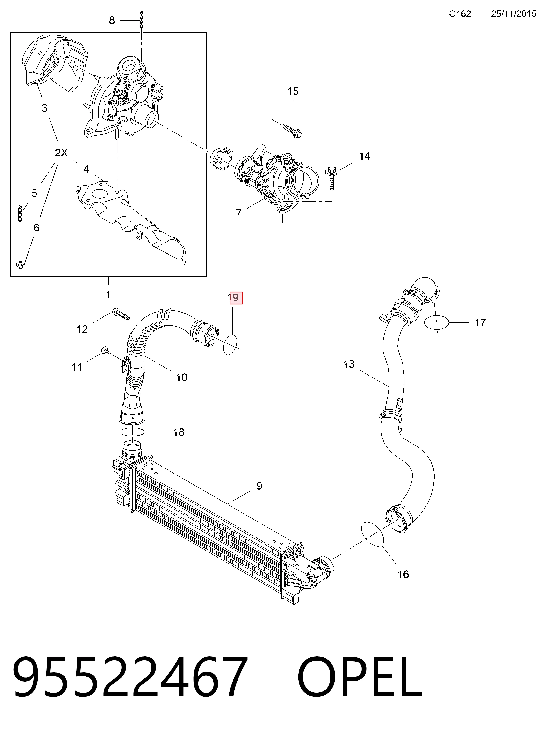 Кільце ущільнювача патрубка интеркуллера Asam 29817 ціна, від 2.96 USD
