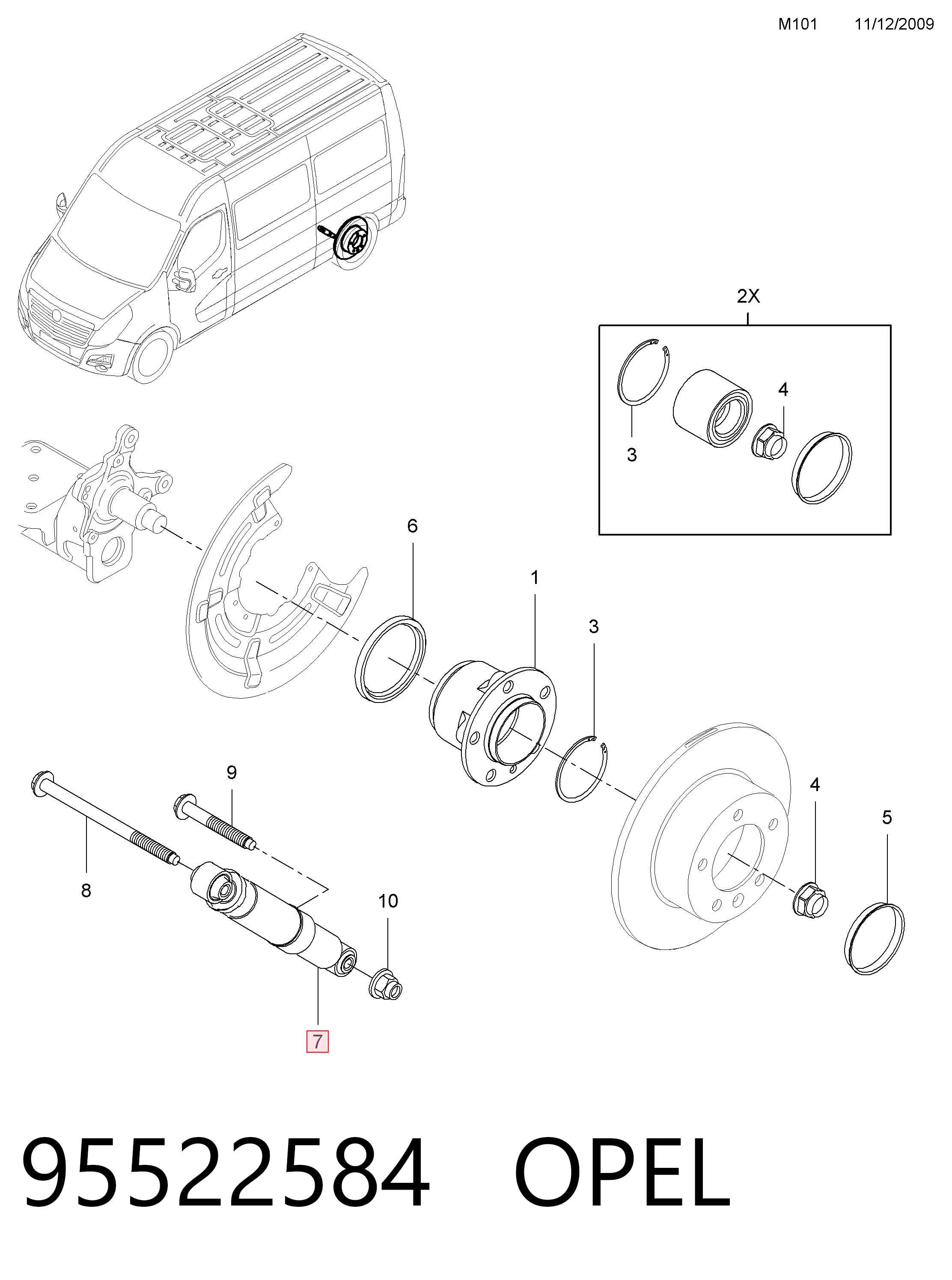 95522584 Peugeot/Citroen Амортизатори задні