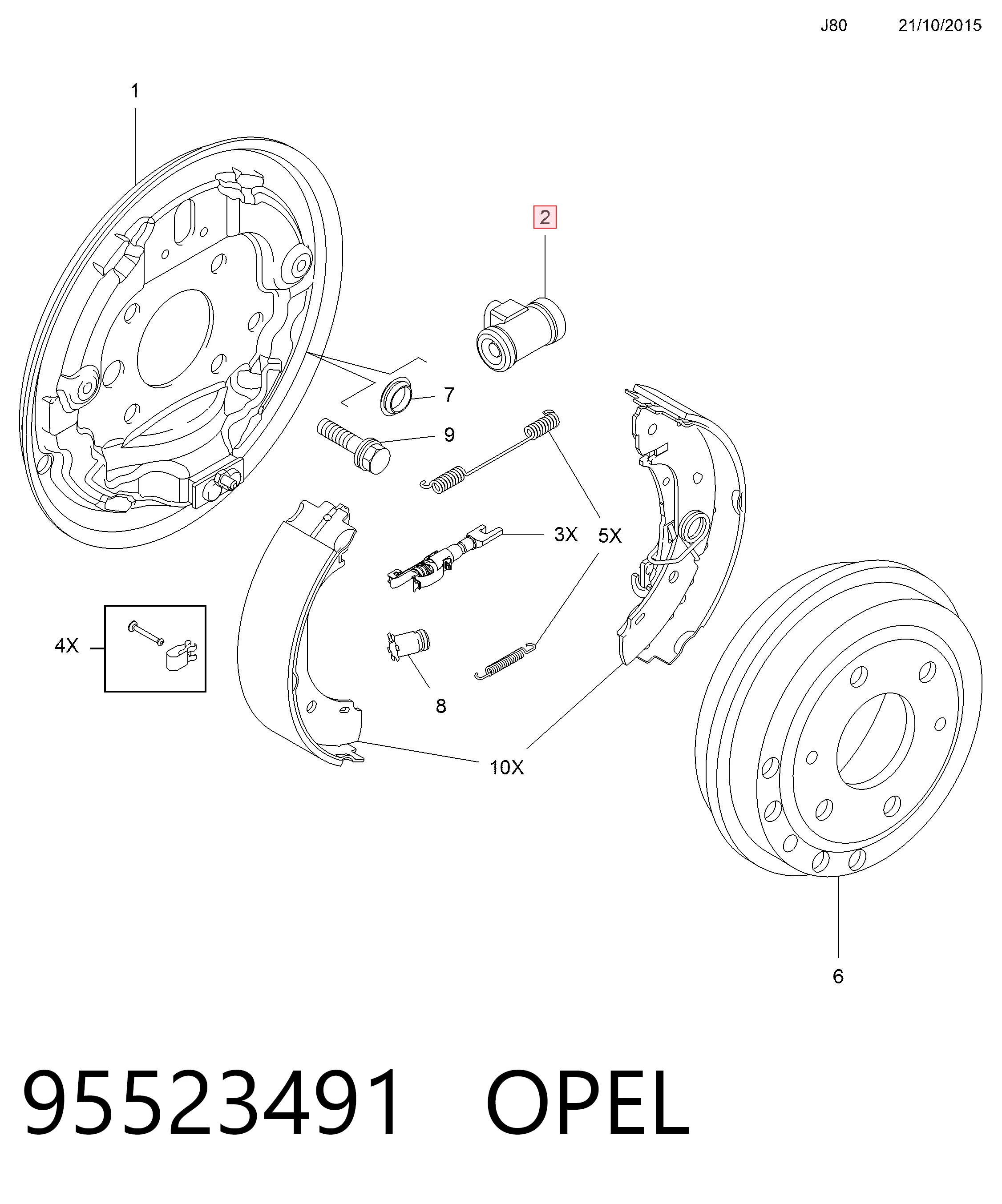 77365348 Fiat/Alfa/Lancia Циліндр гальмівний колісний/робітник, задній