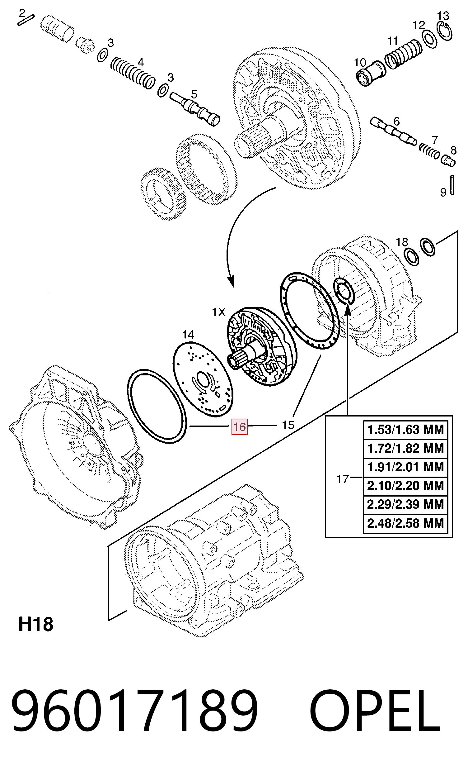  General Motors 96017189 ціна, від 22.74 USD