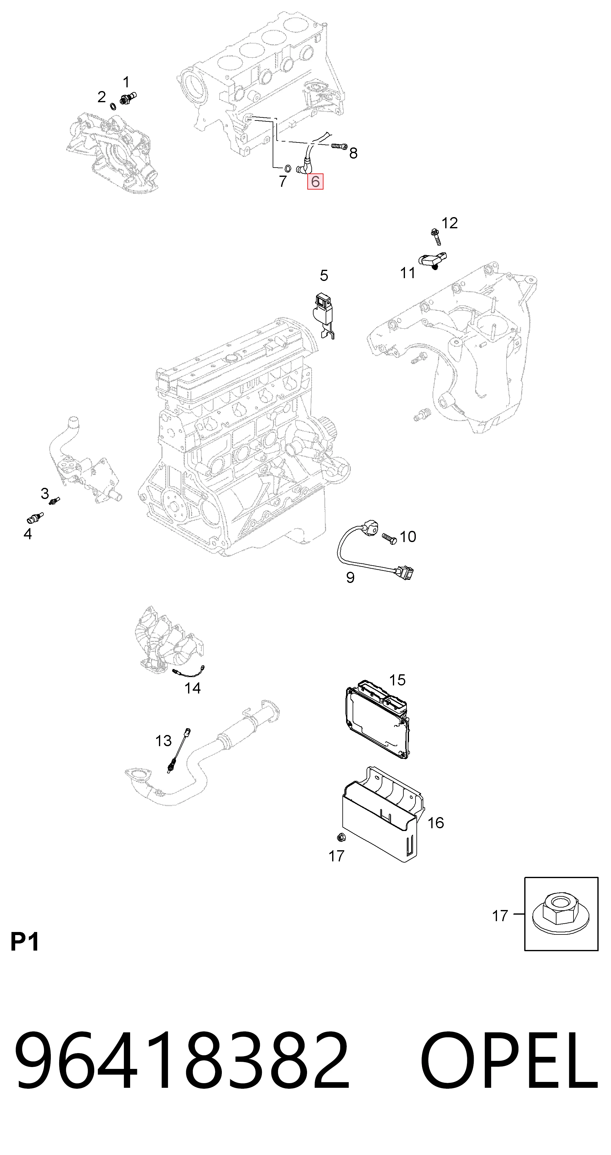 96418382 Opel ДПКВ
