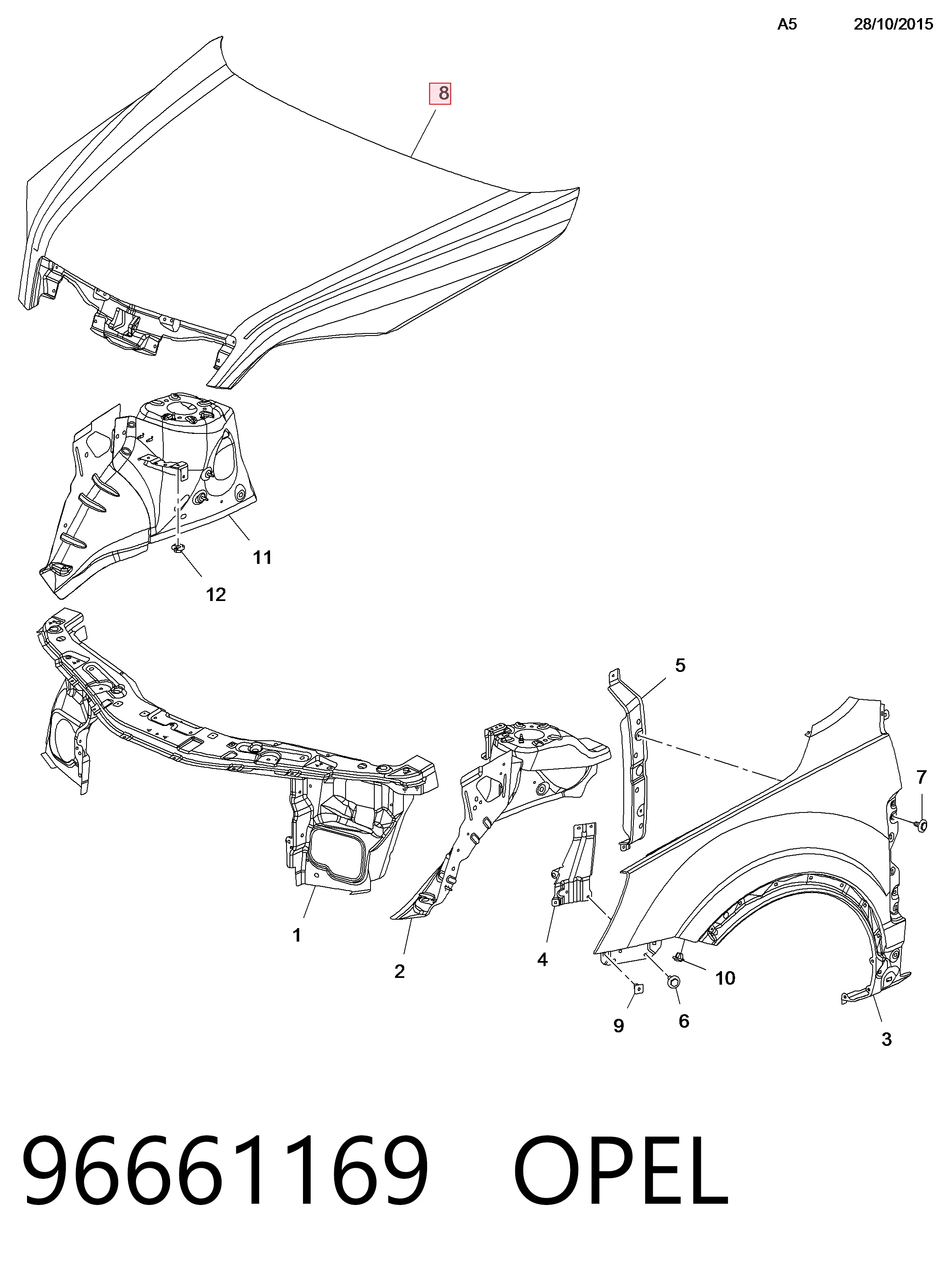 Капот Polcar 556503 ціна, від 178.90 USD