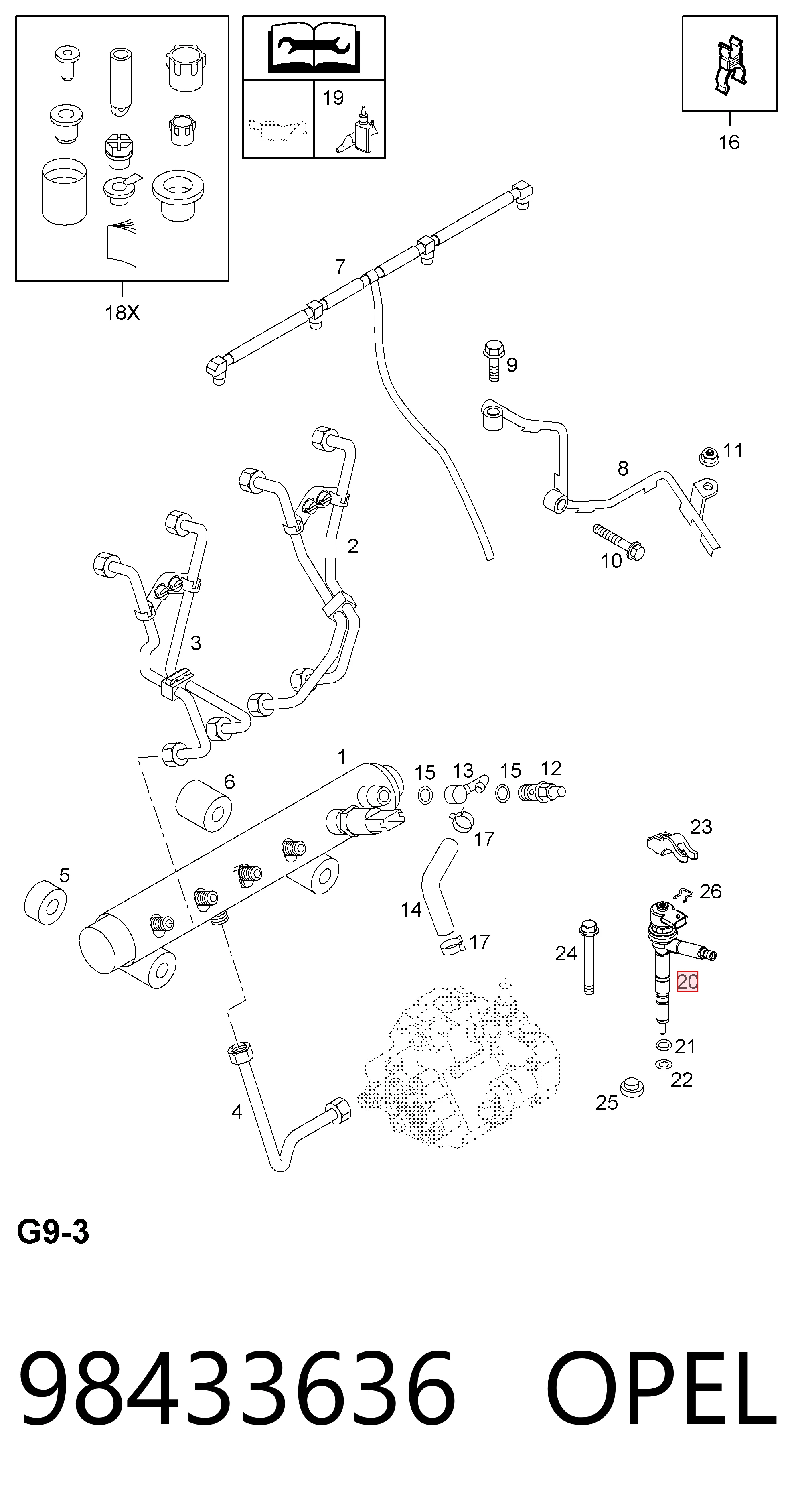 Форсунка інжектора General Motors 445110175