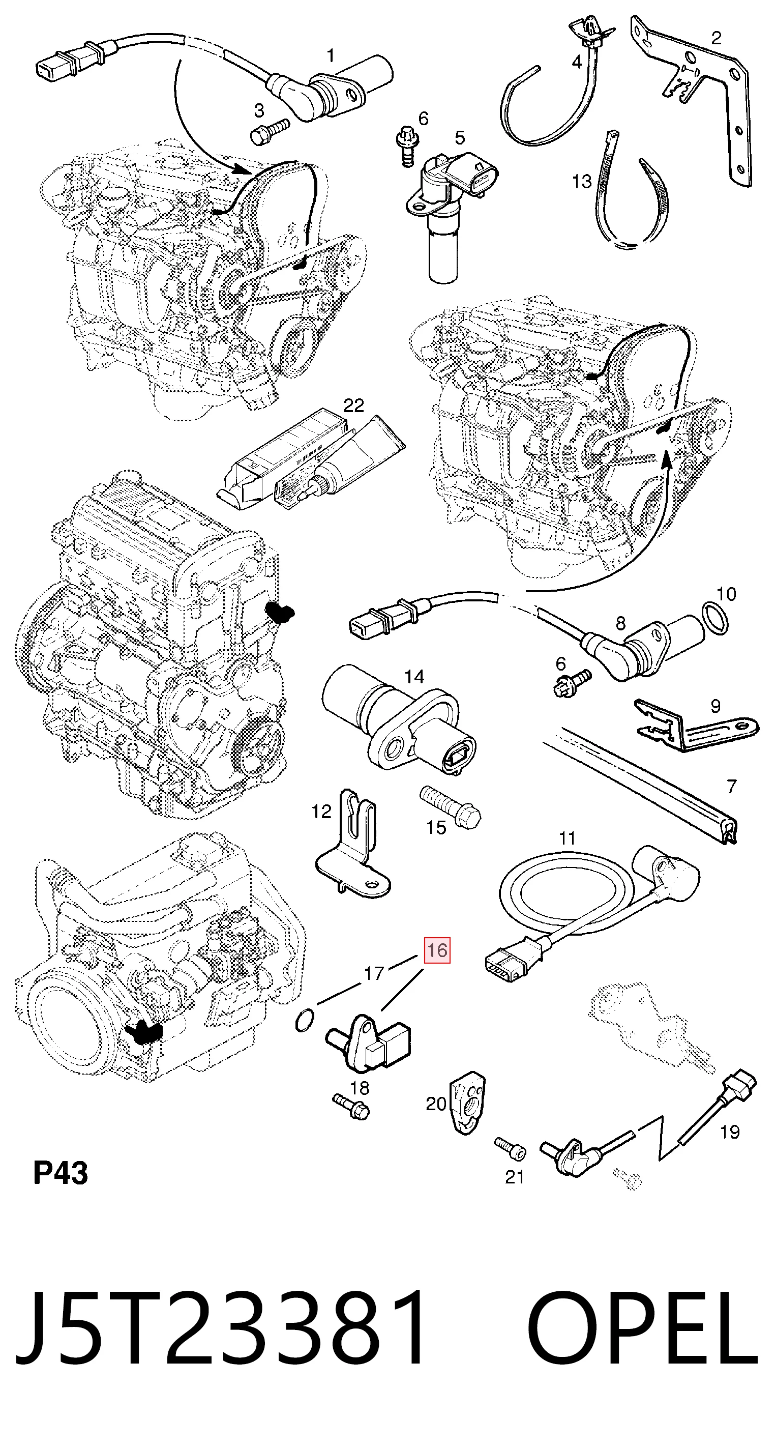 J5T23381 Opel ДПКВ
