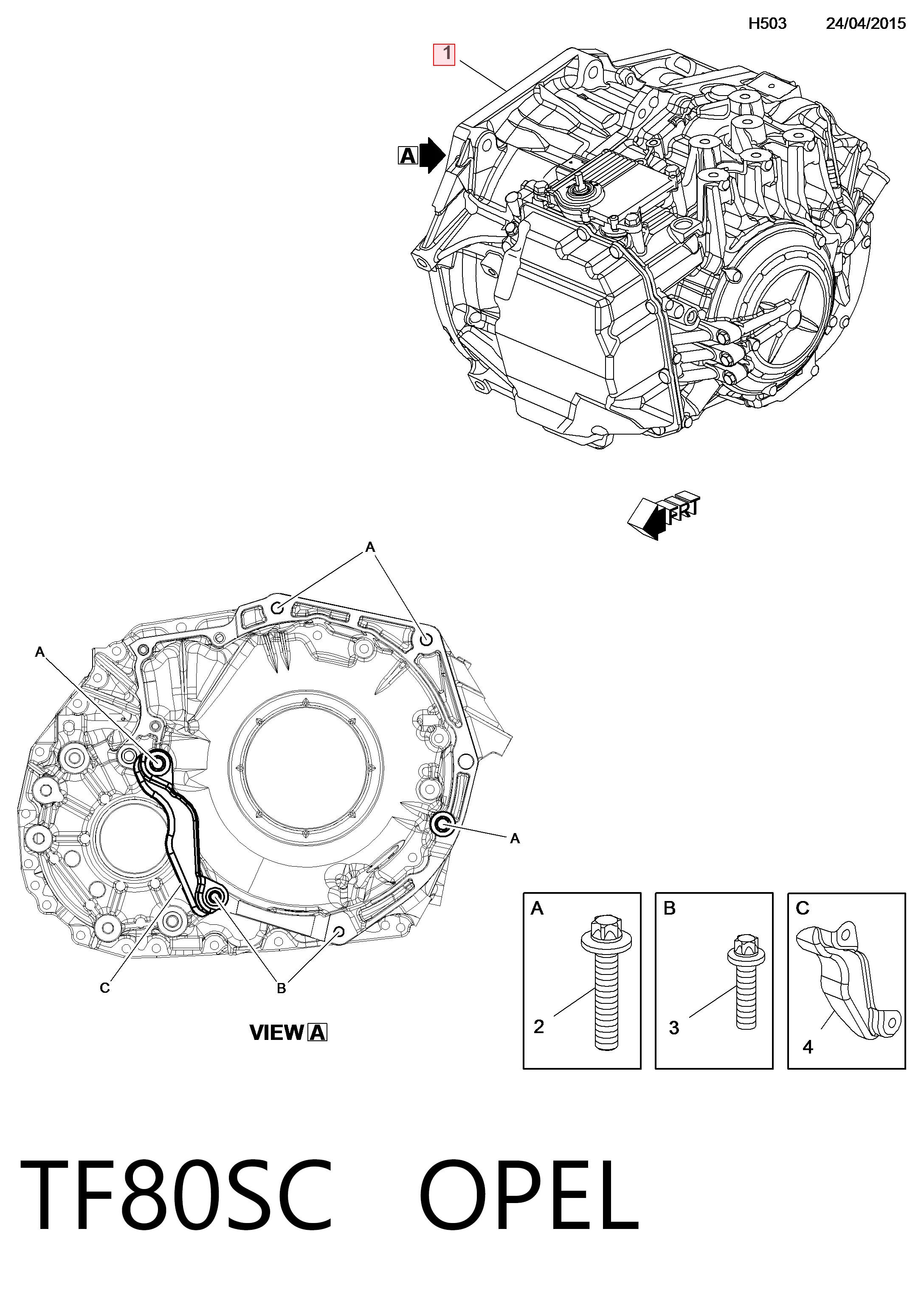 TF80SC Opel Автоматична коробка передач
