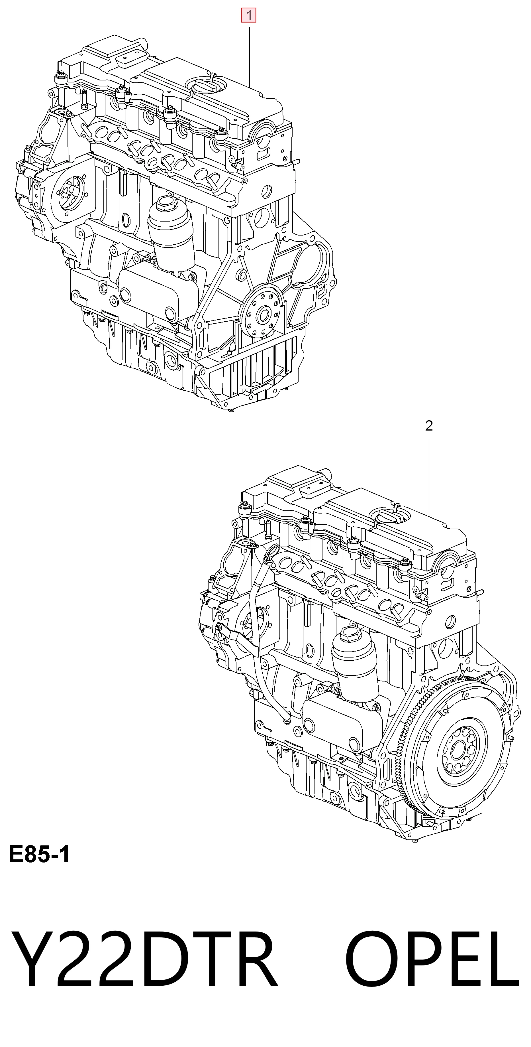Y22DTR Opel Мотор в зборі