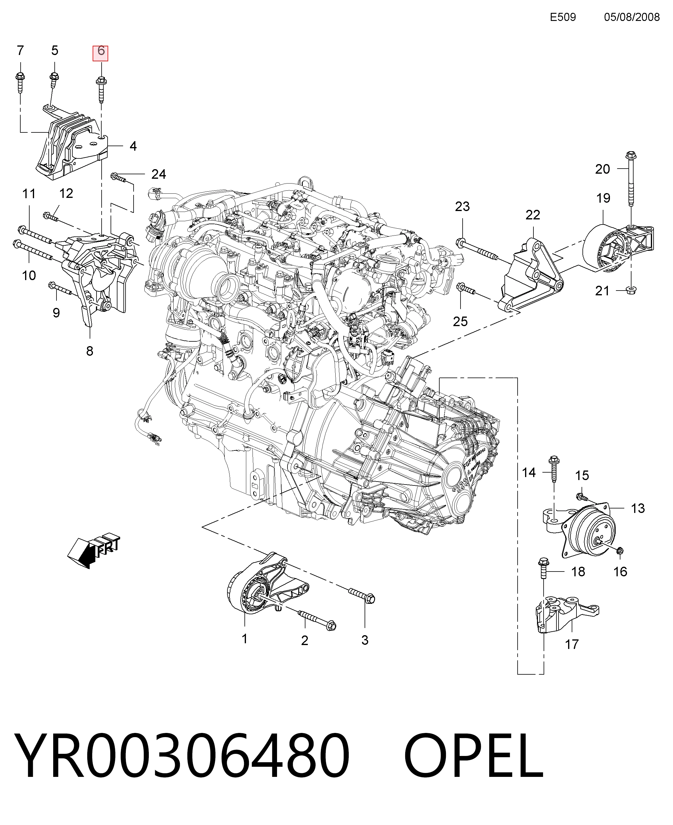  Peugeot/Citroen YR00306480 ціна, від 4.16 USD