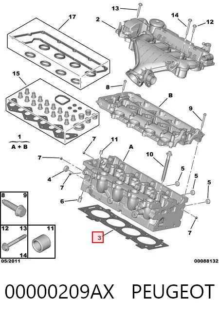 Прокладка ГБЦ Ford Connect TOURNEO автобус (PU2) (2002 - 2013) ціна, від 34.46 USD