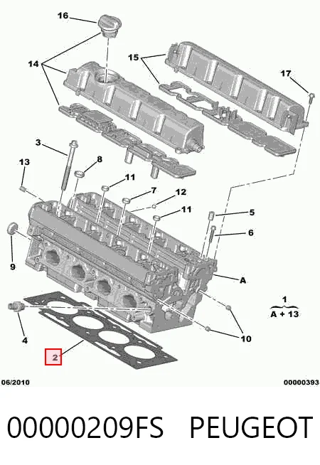 Прокладка ГБЦ Citroen C4 PICASSO I мінівен (UD) (2006 - 2013) ціна, від 33.34 USD