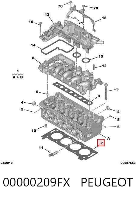 Прокладка ГБЦ Corteco 415282P ціна, від 34.27 USD