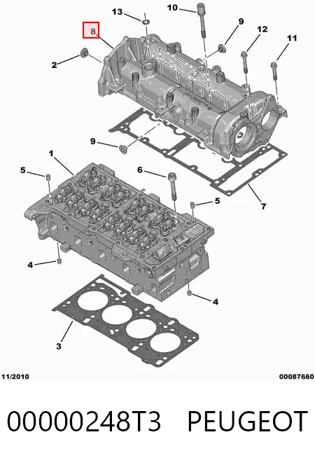 Корпус распредвала 1721387 Ford