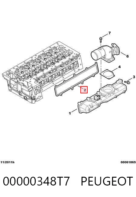 5802102149 Fiat/Alfa/Lancia Прокладка впускного колектора