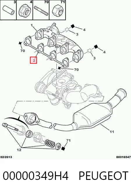 Прокладка випускного колектора Citroen Jumpy I автобус (U6U) (1994 - 2006) ціна, від 4.17 USD