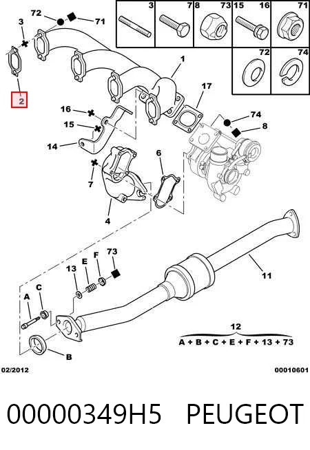Прокладка колектора 4837141 Iveco