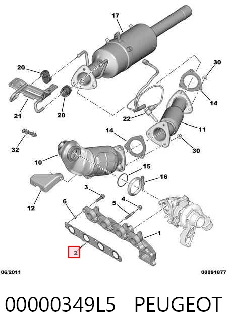 Прокладка випускного колектора Ari-is AR876 ціна, від 9.96 USD