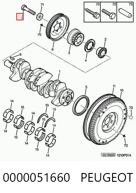 Болт колінвалу Britpart LR000645 ціна, від 5.04 USD