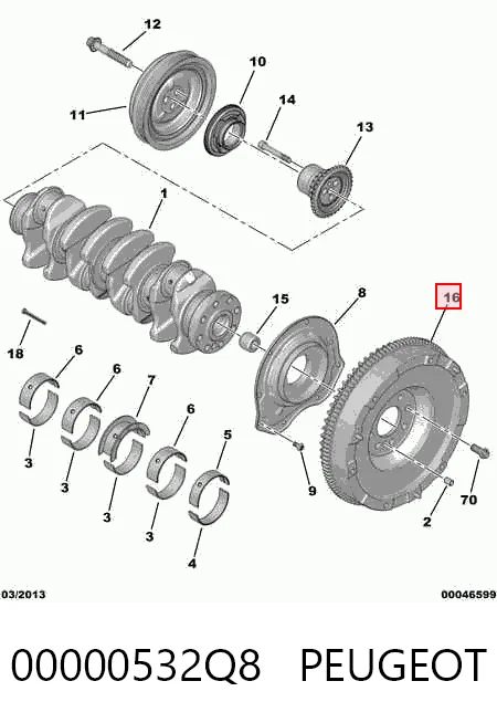 Маховик 415037210 Polcar