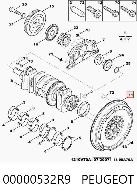 Маховик 415032110 INA