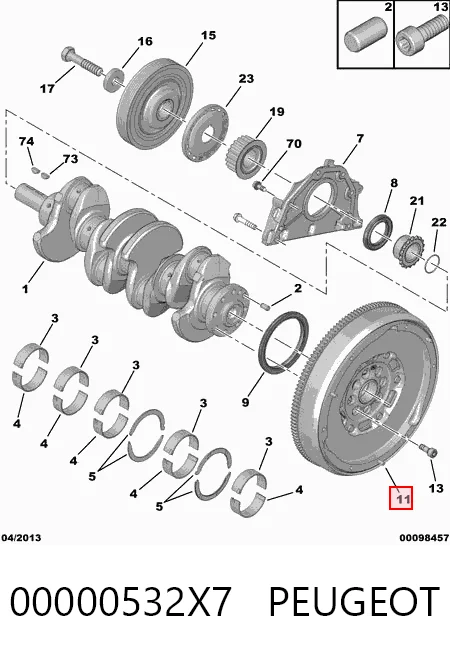 Маховик двигуна Fiat/Alfa/Lancia 9676364880 ціна, від 252.32 USD