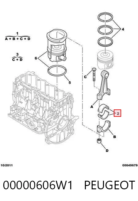 Шатунні вклалиші колінвала STD NE/NPR 61375100 ціна, від 15.87 USD