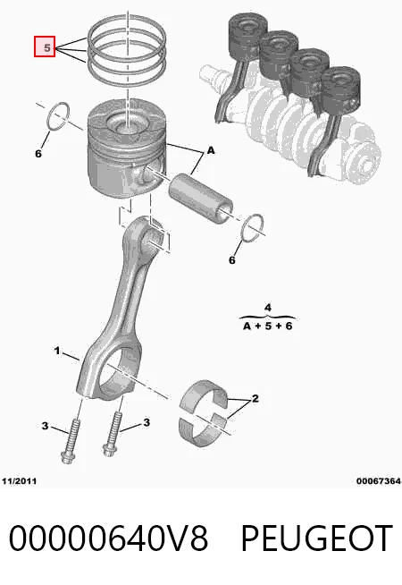 Поршні і шатуни Fiat/Alfa/Lancia 9467600280 ціна, від 32.86 USD