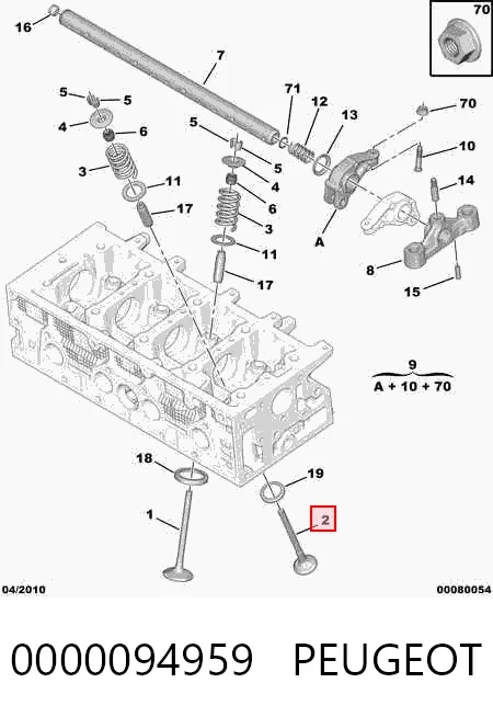 Вихлопний клапан Freccia 4231R ціна, від 5.82 USD