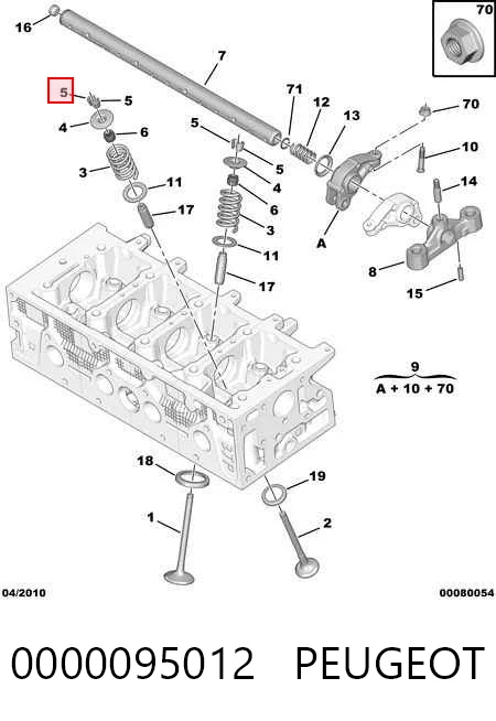 Купити 7700725145 Renault (RVI) Сухар клапану