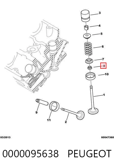  Сальник клапана Volkswagen Golf 8