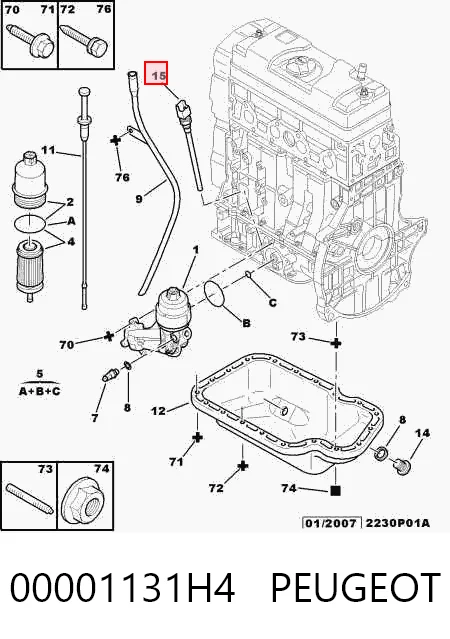 Датчик рівня мастила на Citroen Berlingo  M