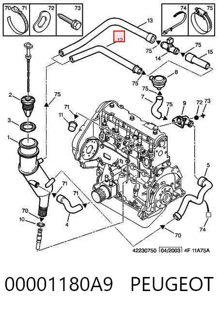 Шланг повітряний вентиляції картера на Citroen Jumper  230L