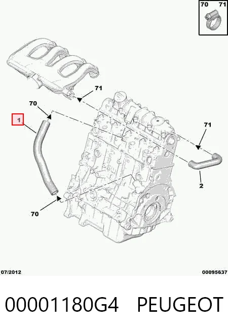 Трубка картера повітряна Fiat Scudo COMBINATO універсал (220P) (1996 - 2006) ціна, від 7.32 USD