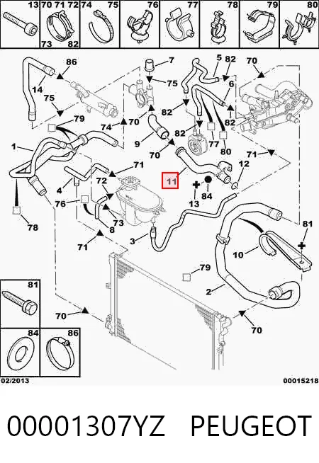 Купити Патрубок термостата Peugeot 406  8E, F